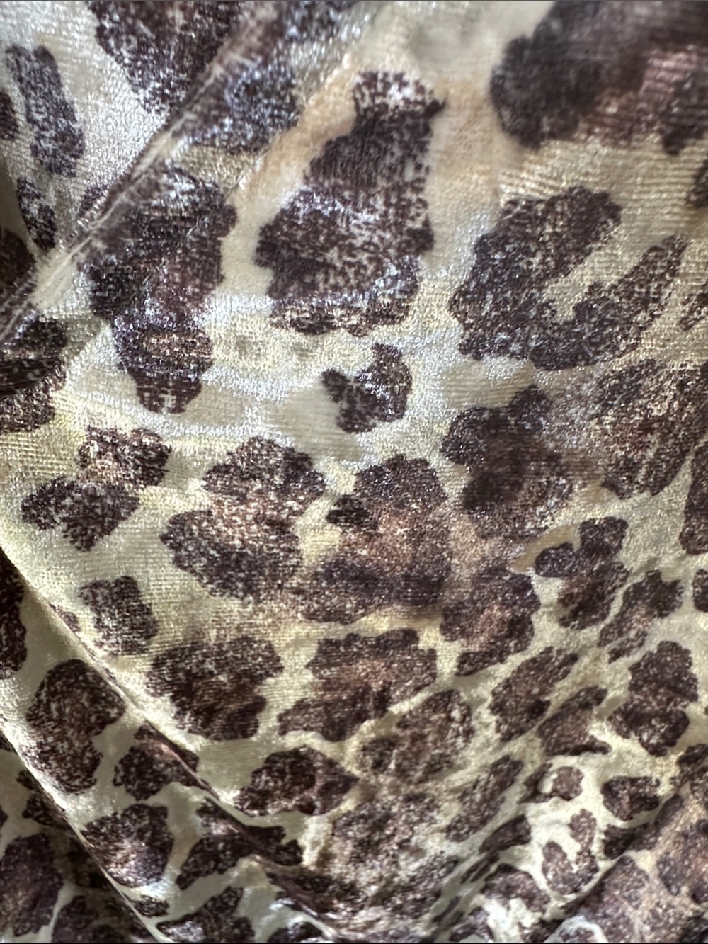 Cato Brown & White Leopard-Print V-Neck Velvety Tunic Top Size XL - Picture 10 of 15